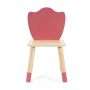 Дървено столче за деца с облегалка - Лале (004)