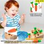 Монтесори дървена играчка за сортиране на моркови за момчета и момичета - КОД 3510, снимка 5