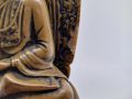 Стара, много детайлно изработена фигура на Буда, снимка 4
