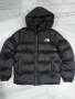 The North Face Мъжко Черно Зимно Яке С Бродирано Лого С Качулка Дъ Норт Фейс Код B409, снимка 2