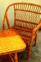 Комплект 6 бр. ратанови столове, снимка 1 - Градински мебели, декорация  - 45256421