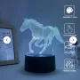 Холограмна 3D LED лампа Кон,RGB Седемцветен Интелигентен Контрол,USB/батерия, снимка 2