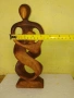 Стара Дървена Фигура , Статуетка от Махагон., снимка 5