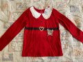 Червена нова блузка H&M, снимка 1 - Детски Блузи и туники - 44992654