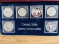 Сет 18 броя сребърни монети олимпийски игри Торино 2006, снимка 6