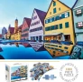 Голям пъзел 1000 части - Rothenburg, снимка 1