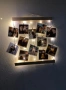 Персонализирана Фото Висулка от Масив – 12 Снимки, Щипки, 3 м LED Светлина, Ютено Въже  , снимка 1