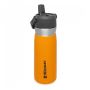 Бутилка за вода Stanley IceFlow™ Flip Straw - 0,650 мл, в цвят Saffron, снимка 1