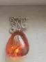 Руска брошка с натурален кехлибар , снимка 1