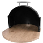 Кутия за съхранение на хляб с дървена дъска,Външни размери: 37х26.5х20 см, снимка 1 - Аксесоари за кухня - 44956346