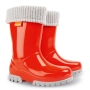 37лв/42лв „DEMAR“: Нови детски Гумени ботуши с Топло чорапче. Размери 20-35. ЧЕРВЕН, снимка 1