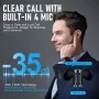 ZIPFORCE безжични слушалки в ухото, Bluetooth 5.3, Touch Control, IPX6, черни, снимка 3