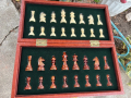 Шах в кожена кутия с дървени фигури + магнит , снимка 14
