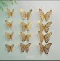 Пеперуди за декорация - цвят злато, снимка 1