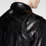 G-STAR RAW Chopper Leather Jacket Оригинално Кожено Яке S, снимка 3